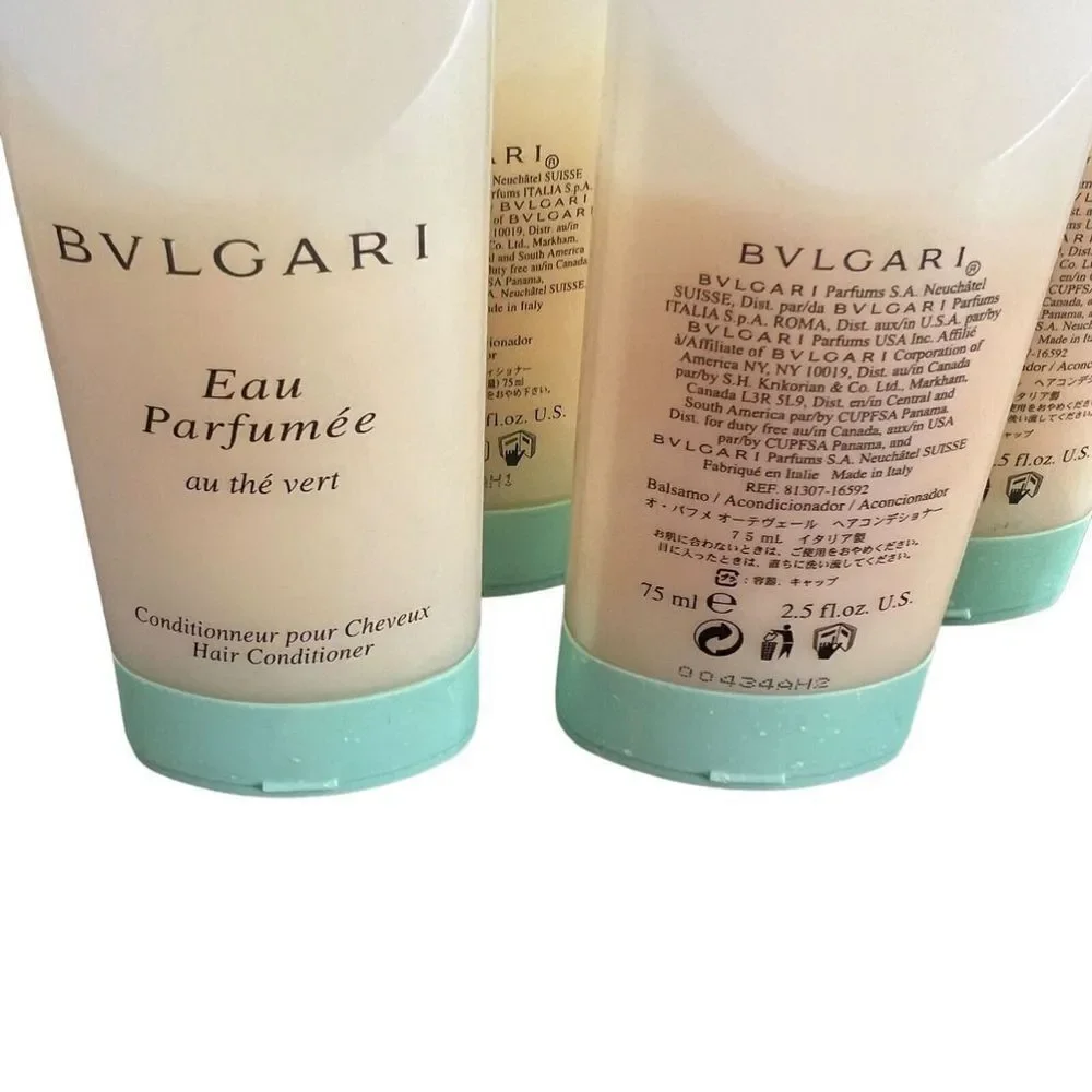 5 BVLGARI EAU PARFUMÉE AU THE VERT 2.5 fl.oz HAIR CONDITIONER Total 12.5 fl.oz.
